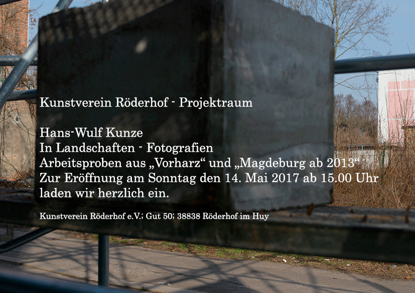 IN LANDSCHAFTEN – FOTOGRAFIEN, Hans-Wulf Kunze